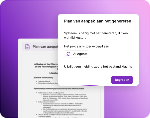 Demo over conceptdocumenten genereren